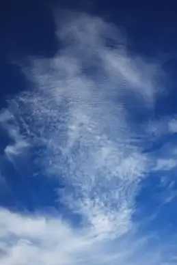 white cloud and blue sky