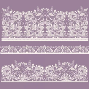 white lace elements vector