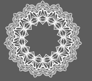 white lace frames vector