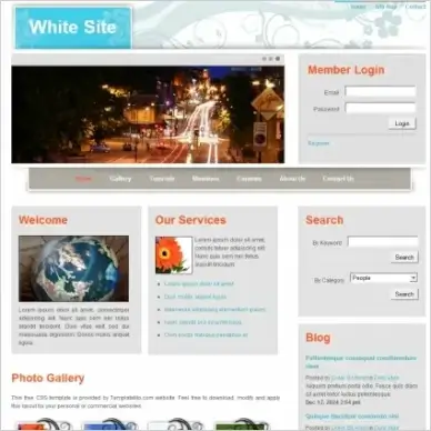 White Site Template