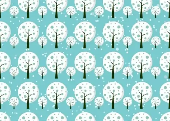 white trees background repeating pattern design