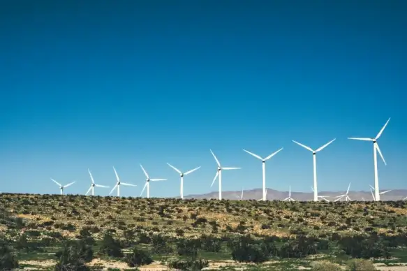 wind farm scenery picture elegant modern realistic 