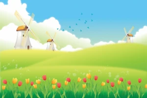 Windmill landscape