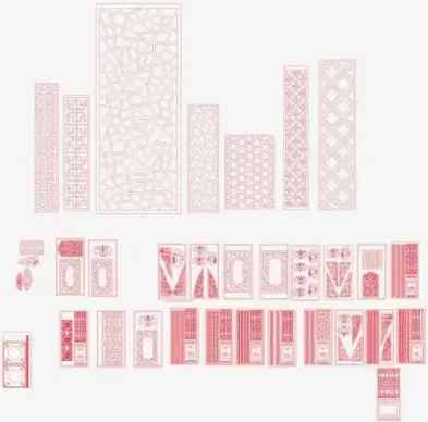 window frames hook line vector
