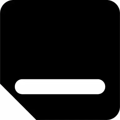 window minimize icon contrast dark black white square line sketch