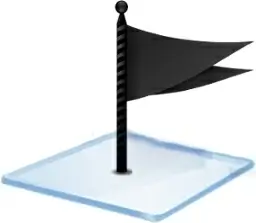 Windows 7 flag black