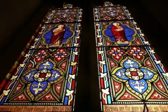 windows in the church