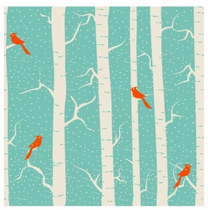 Winter Birch Forest