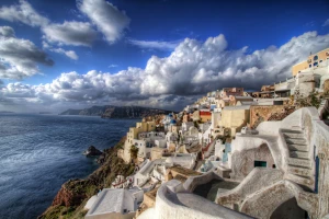 winter in santorini