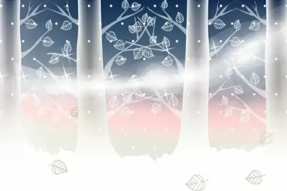 Winter Landscape Vector