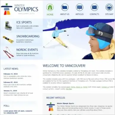 Winter Olympics Template