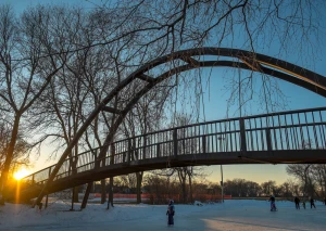 winter sunset