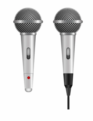 wire and wireless vocal microphone