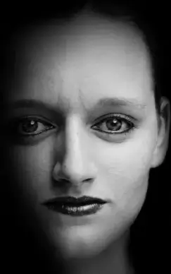 woman039s face in shadow