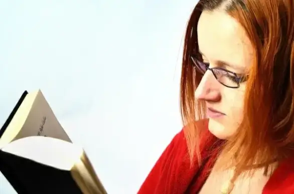 woman and the book