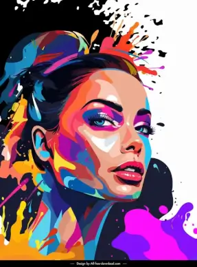 woman fashion painting graffiti street art grunge