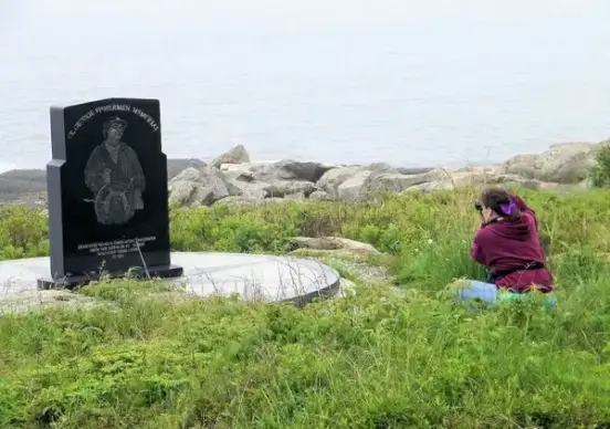 woman taking picture