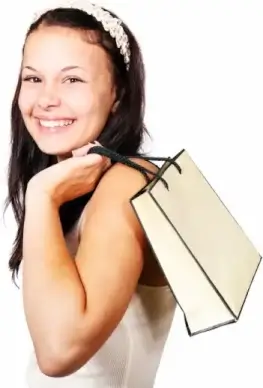 woman with shopping bag