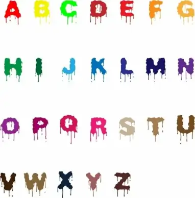 words background colorful splashing paint decoration