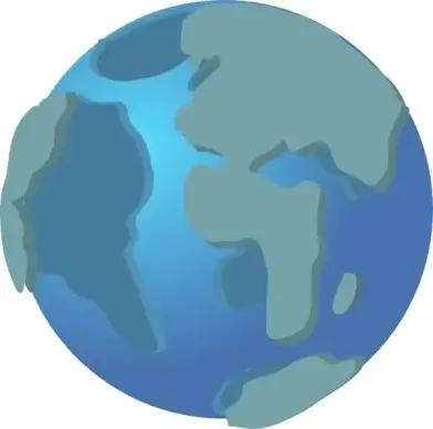 World Wide Web Globe Earth Icon clip art