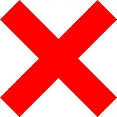 X Icon clip art