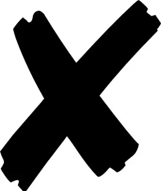 X Mark X clip art