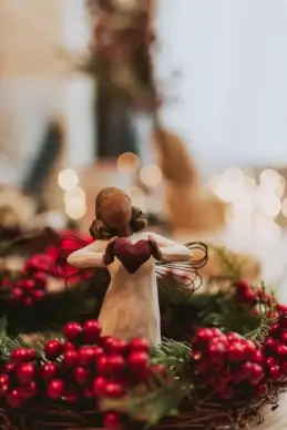 xmas background picture angle statue closeup