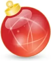 Xmas ball red