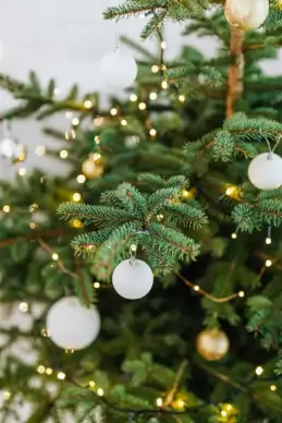 xmas decoration background picture elegant tree bauble lights
