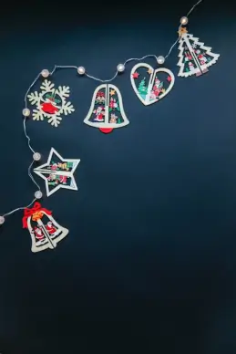 xmas decoration picture flat elegant baubles objects