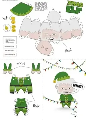 Xmas Elf Paper Craft