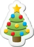 Xmas sticker tree
