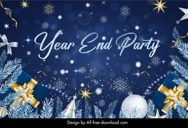 year end party backdrop template contrast bokeh light xmas decor