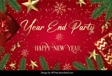 year end party backdrop template elegant christmas elements decor