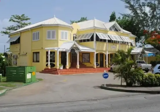 yellow building