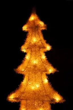 yellow christmas tree