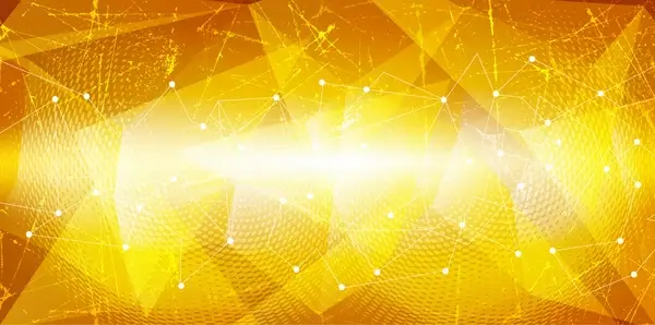 yellow network geometric abstract background