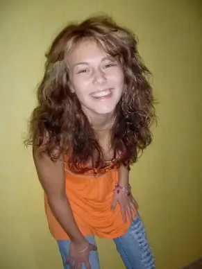young girl smiling