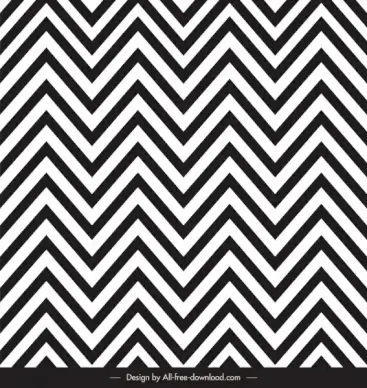 zigzag pattern template black white illussion design