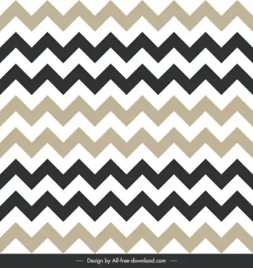 zigzag pattern template bright flat decor symmetric illusion