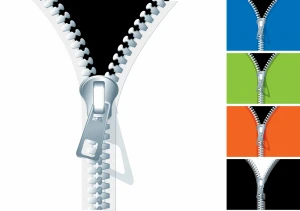 coat zipper icon template shiny colored 3d design