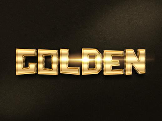 033d gold text effect 1 preview