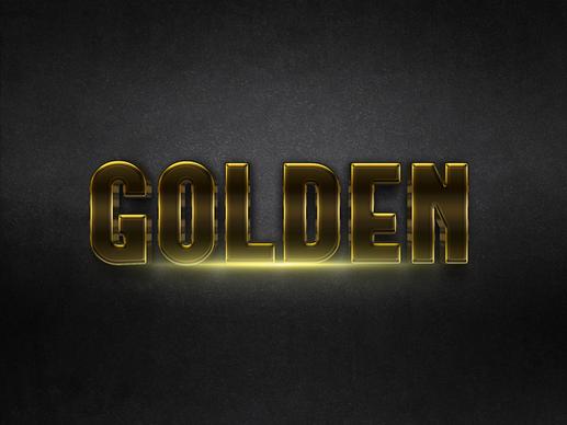 043d gold text effect 1 preview