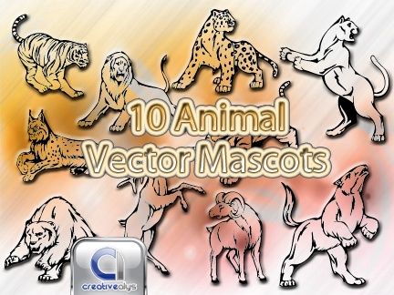 10 Animal Vector Mascots