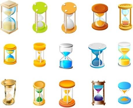 15 Free Vector hourglass