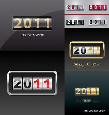 2011 calendar design elements modern score board sketch