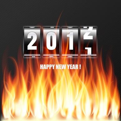 2012 bytes celebrate flames vector art