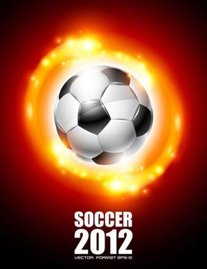 2012 world cup soccer poster vector
