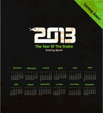 2013 creative calendar collection design vector