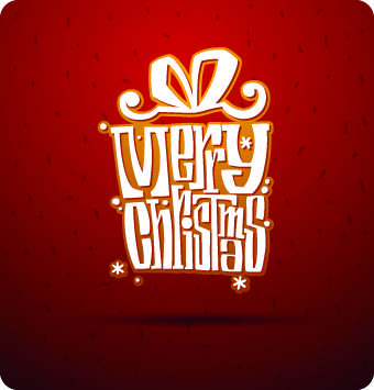 2014 christmas elements with dot backgrounds